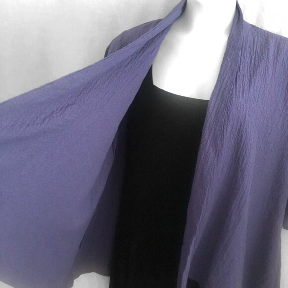 Habitat Blue Crinkle Draped Jacket Size XL - Picture 4 of 8